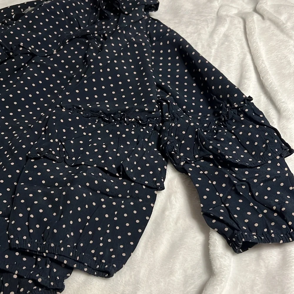 Sanctuary Gloriana Ruffle Detail Top Stitch Fix Sz L - Picture 7 of 9